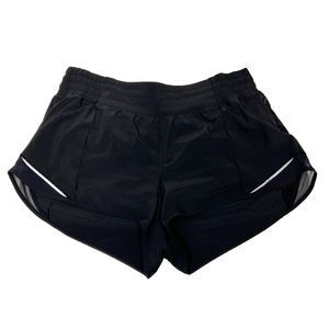 Lululemon Women's Hotty Hot Shorts Size 12 *High-Rise 2.5" Black Second Release